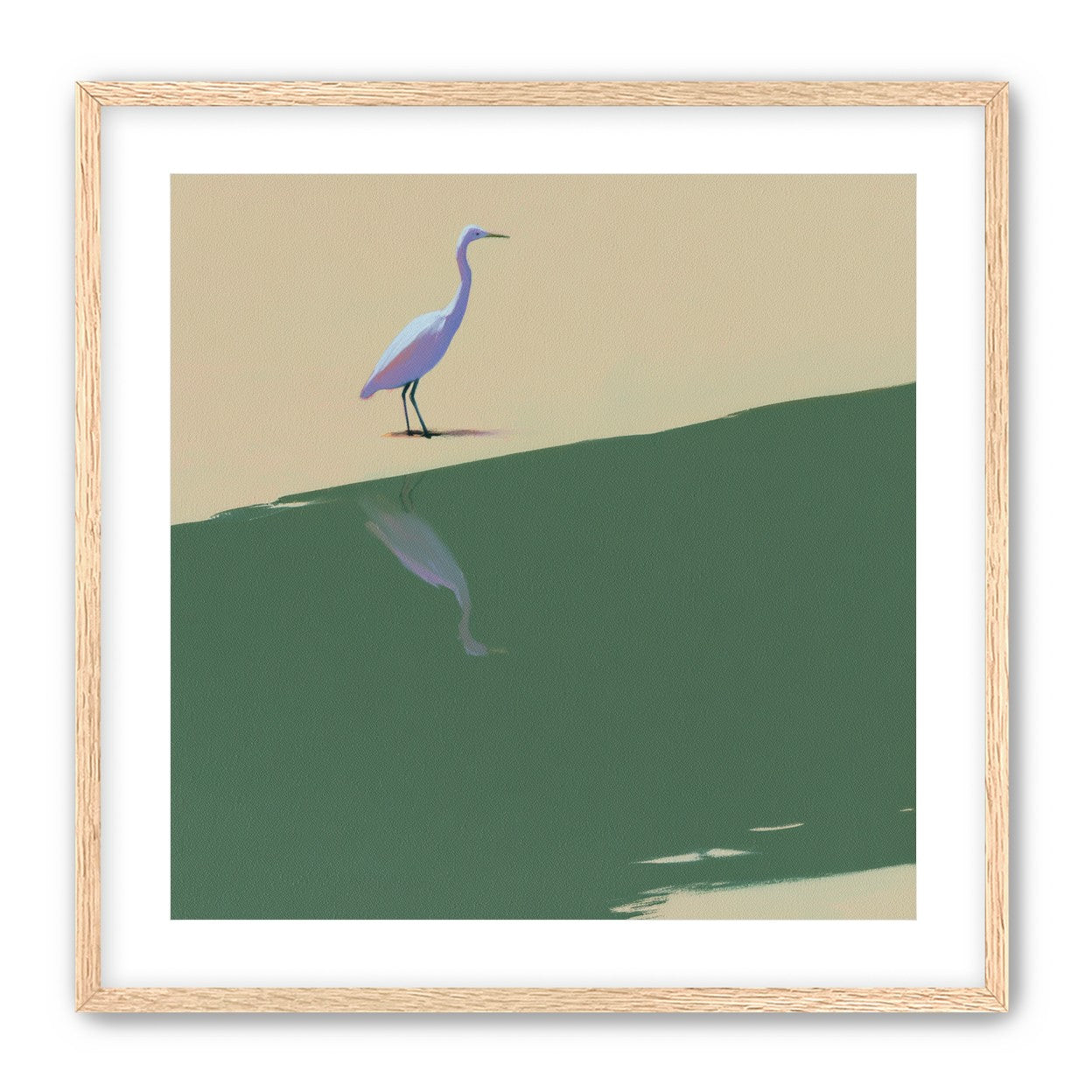 Where the egret doubles