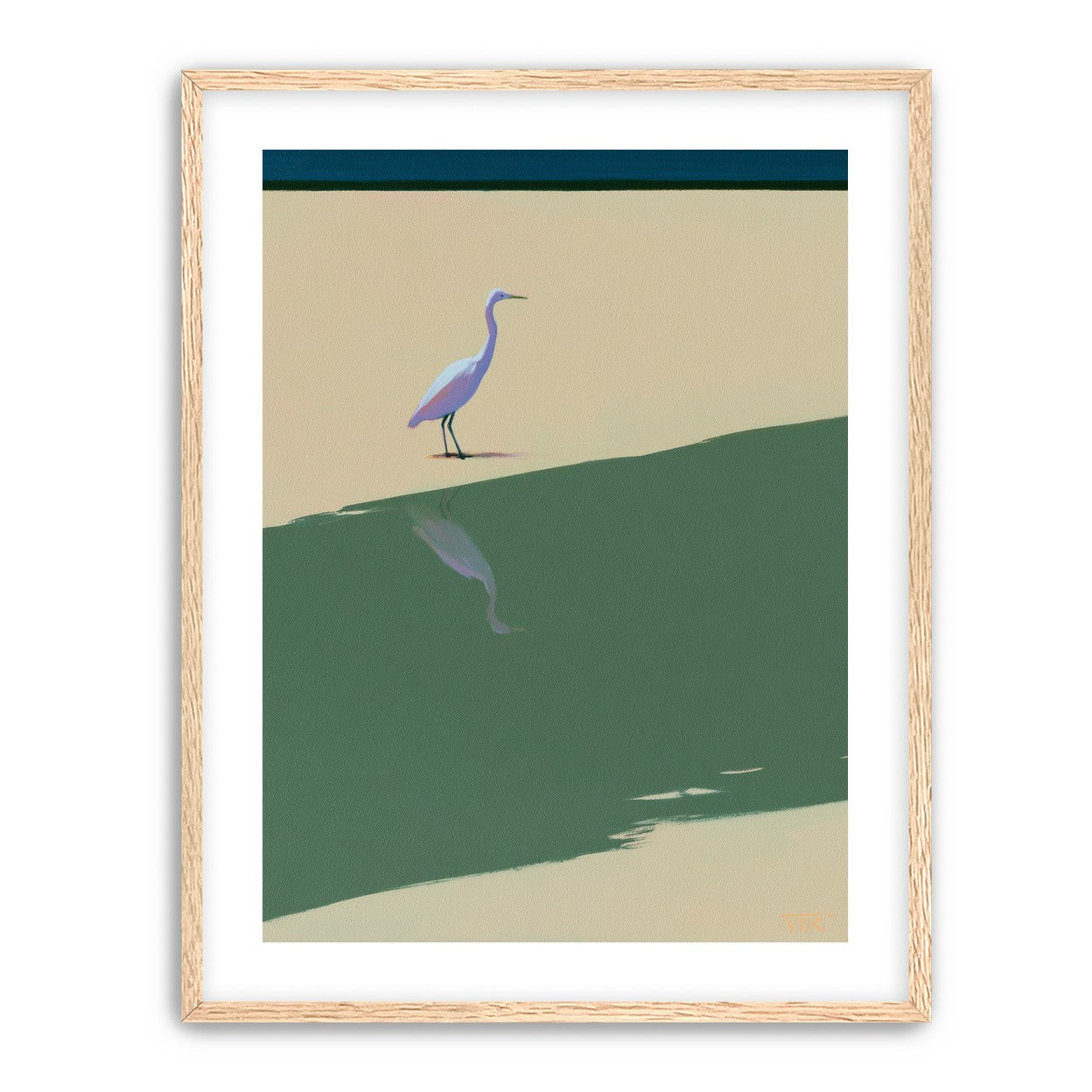 Where the egret doubles