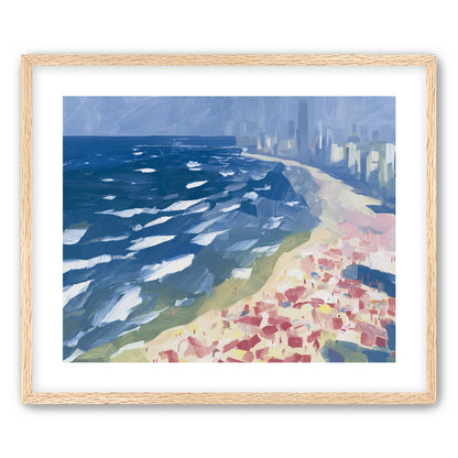 City towers above the surf