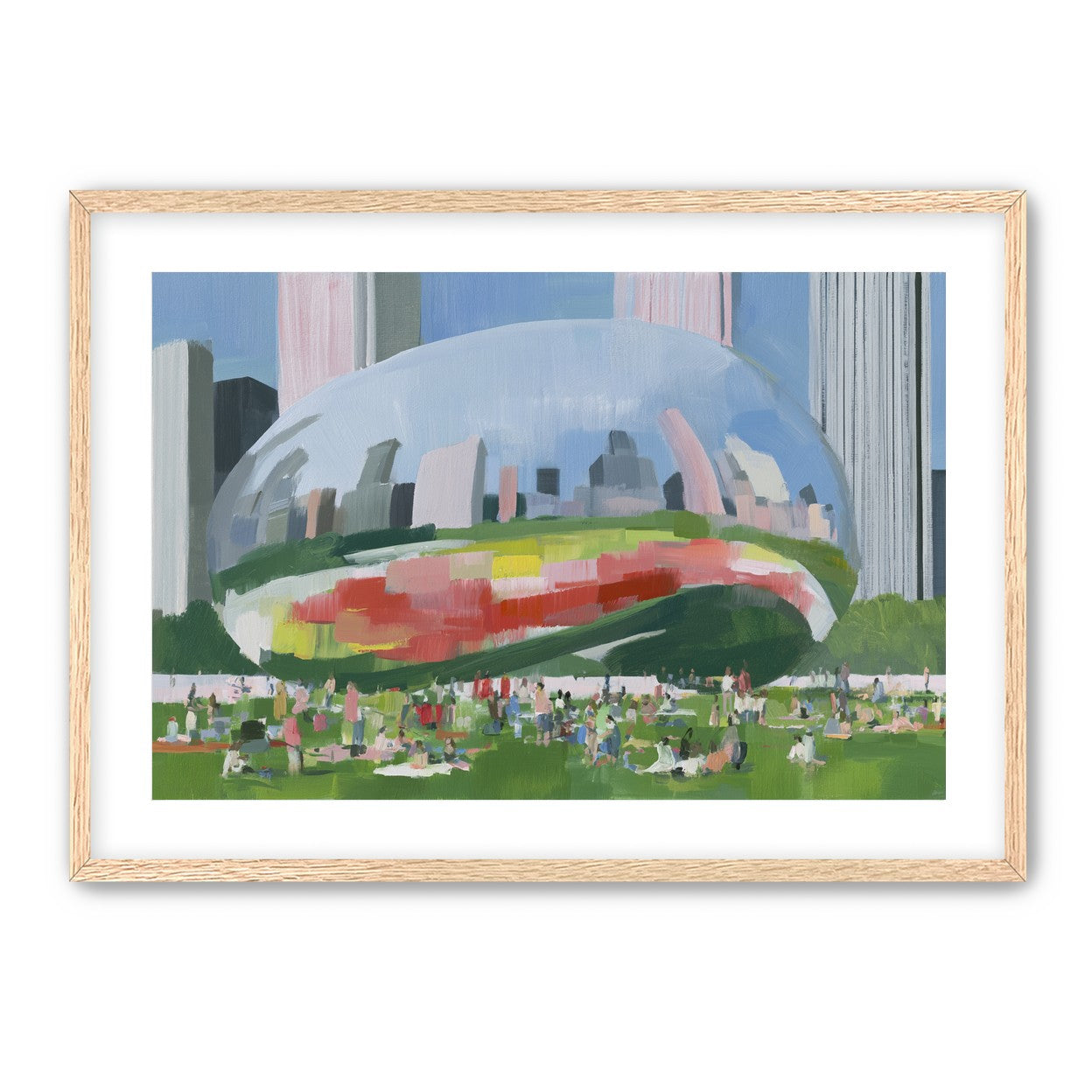 Picnic under the mirrored dome