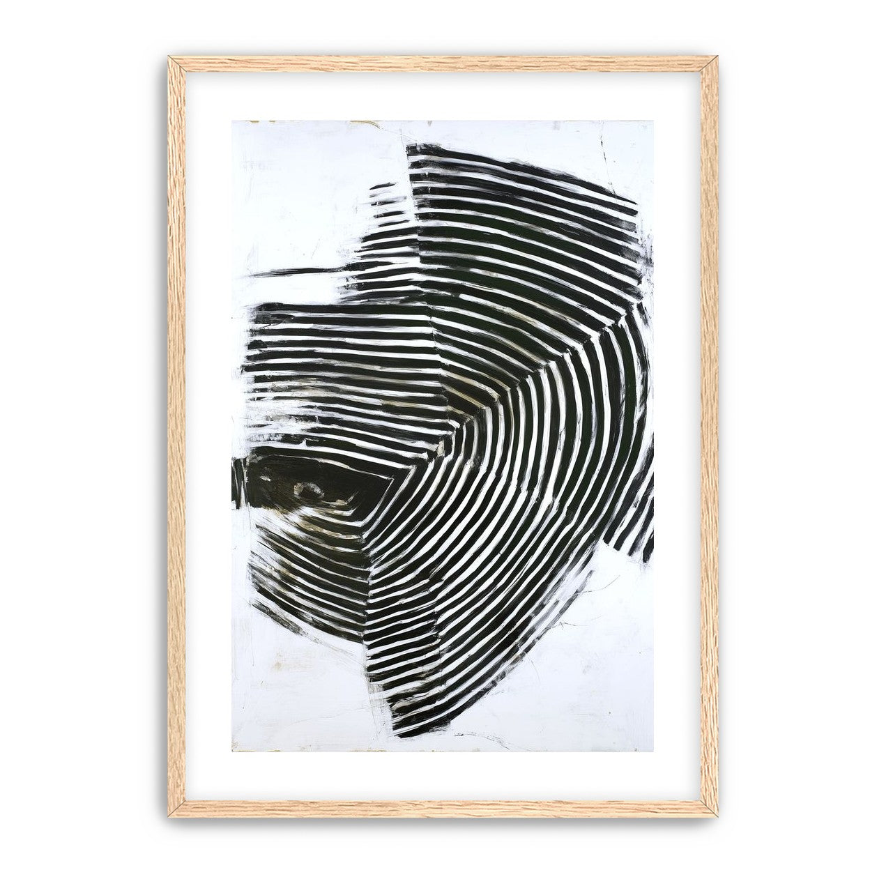 Black bands in white scrape