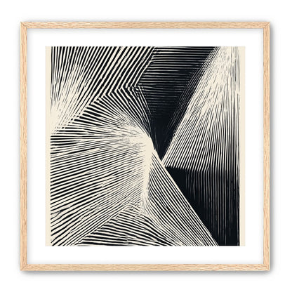 Where the lines break inward