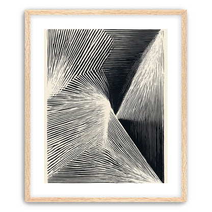 Where the lines break inward