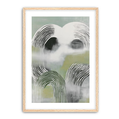 Black arcs in green haze