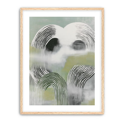 Black arcs in green haze