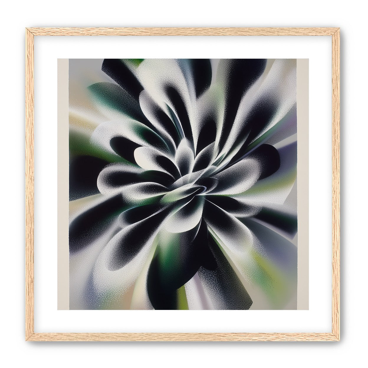 Speckled bloom in motion