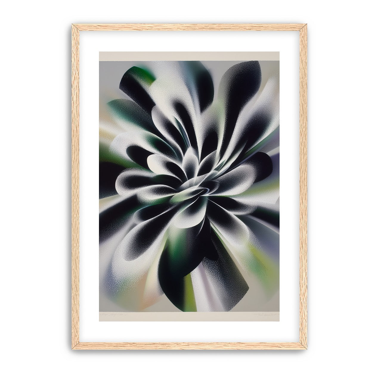 Speckled bloom in motion