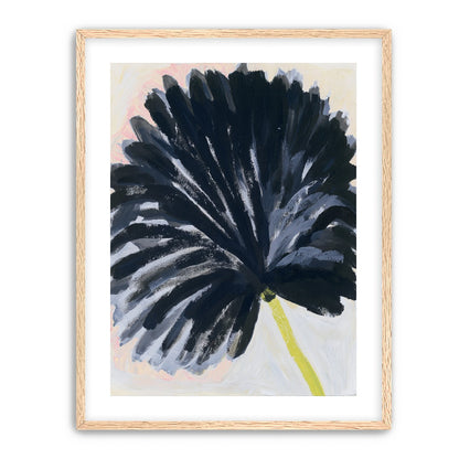 Black petals in pale light