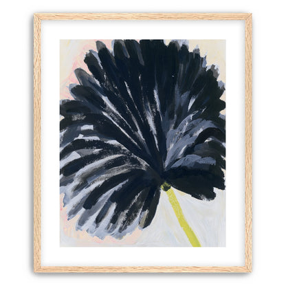 Black petals in pale light
