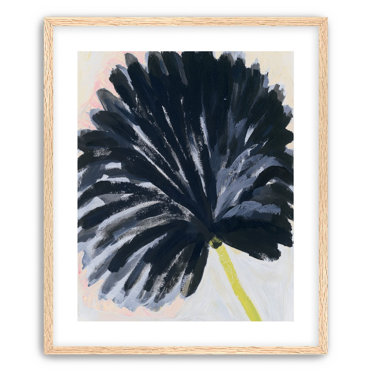 Black petals in pale light