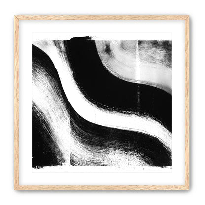 White cut through black