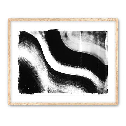 White cut through black