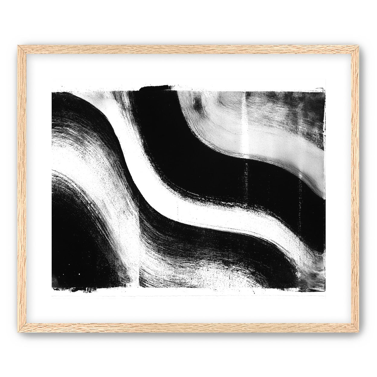 White cut through black