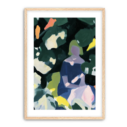 Figure in garden shadows
