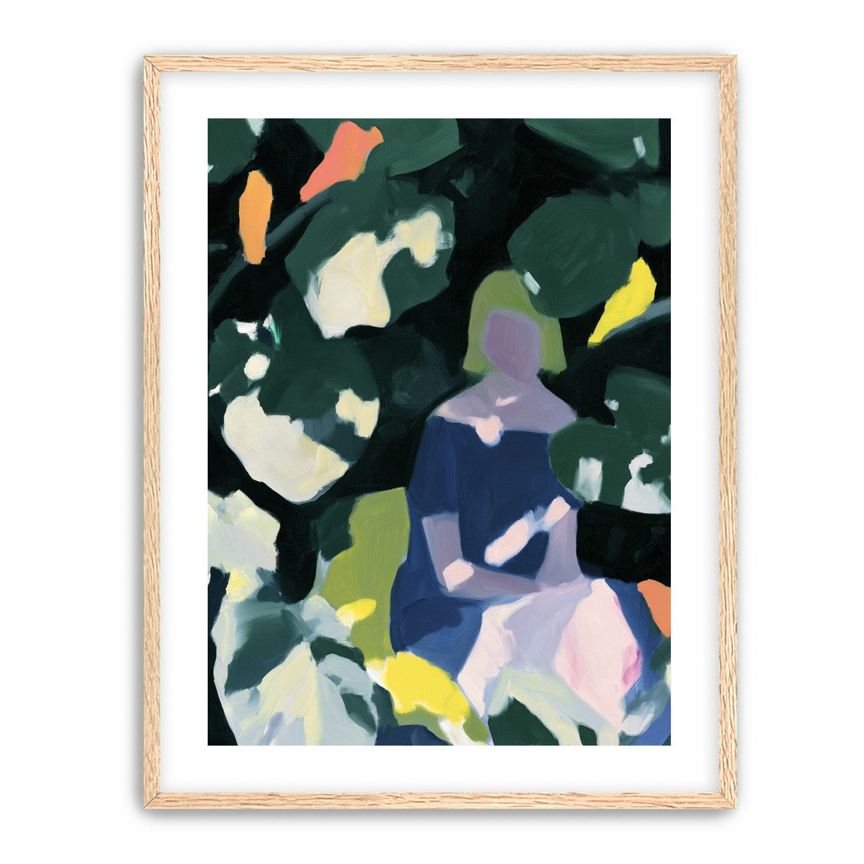Figure in garden shadows