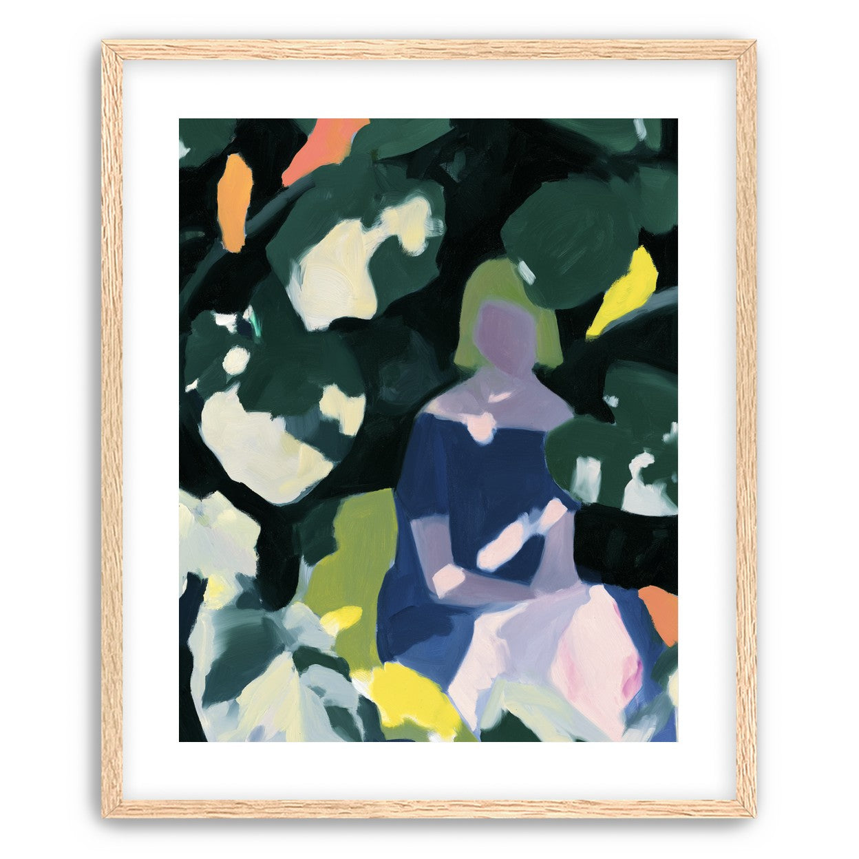 Figure in garden shadows