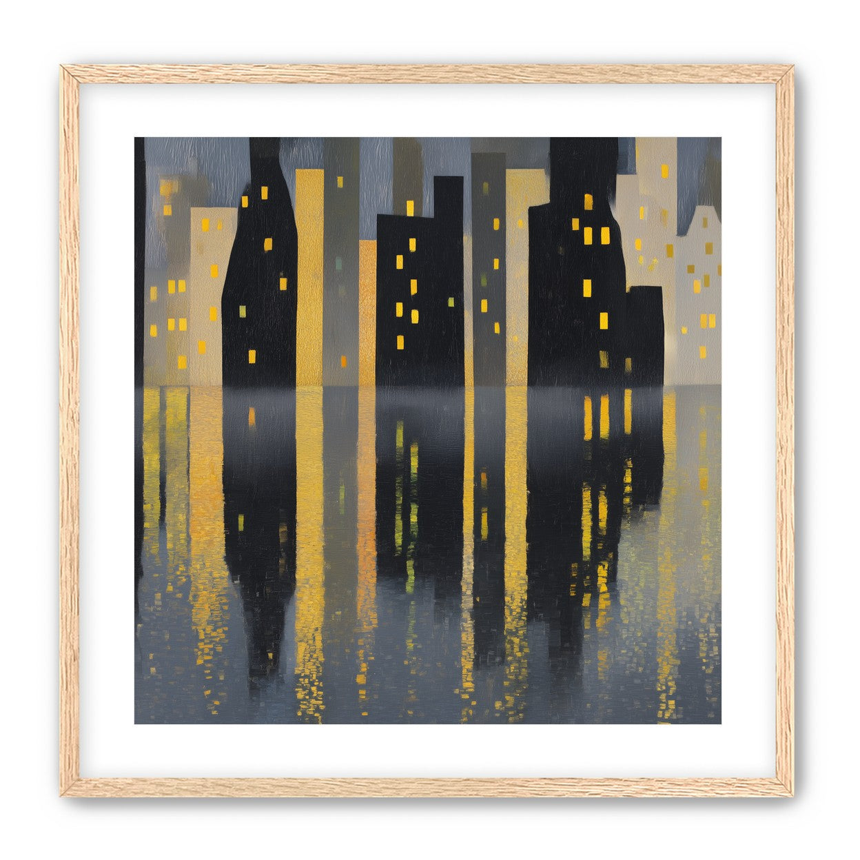 Windows above their reflections