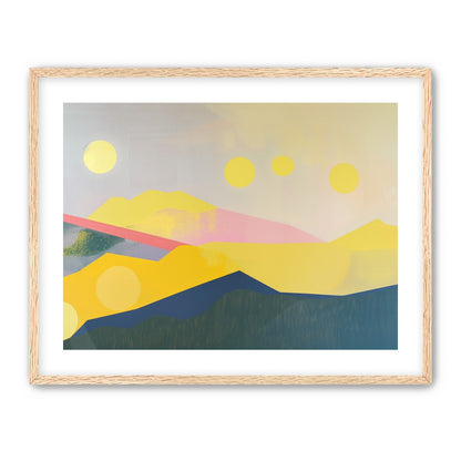 Many suns above the hills