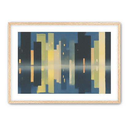 Night towers in still water