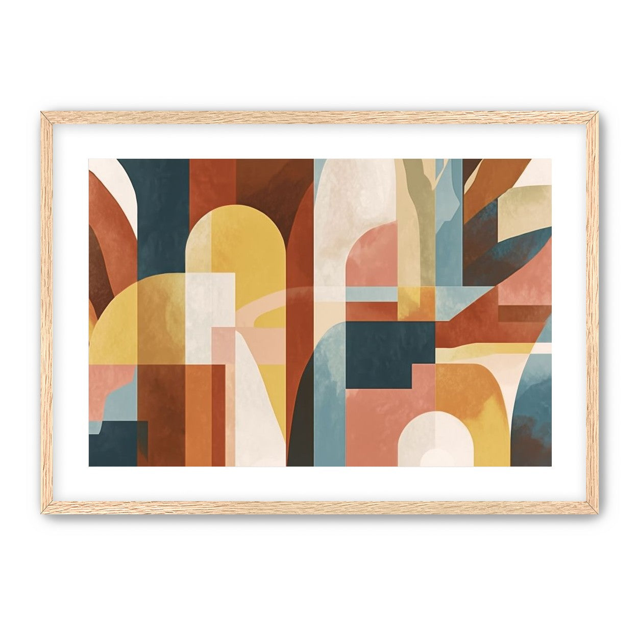 Ochre and Teal Held Apart