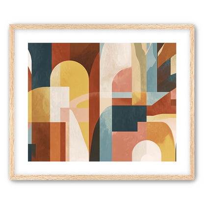 Ochre and Teal Held Apart