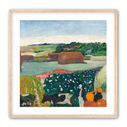 Haystacks in Brittany by Gauguin