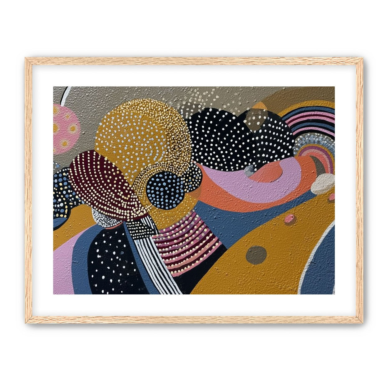 Overlapping Dotted Shapes