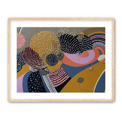 Overlapping Dotted Shapes