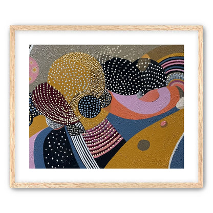 Overlapping Dotted Shapes