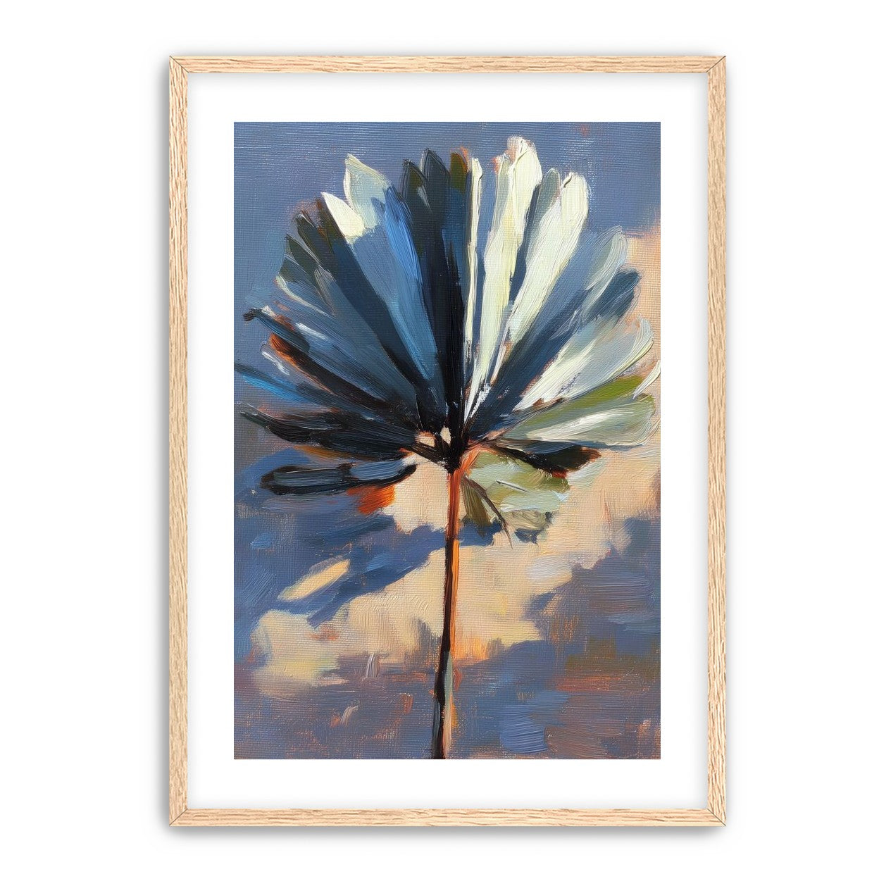 Veined Leaf in Thick Paint