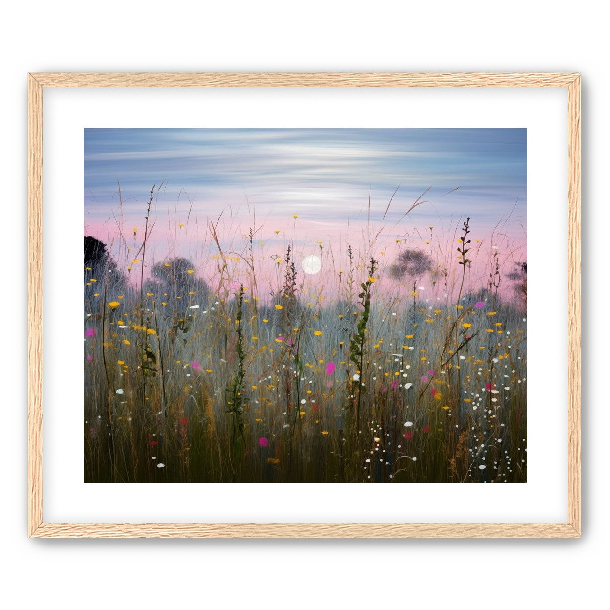 Wildflower Meadow at Moonrise