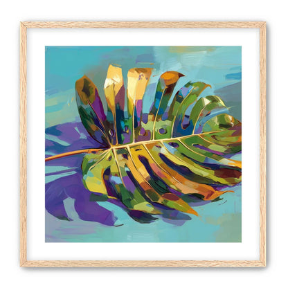 A Leaf Held in Color