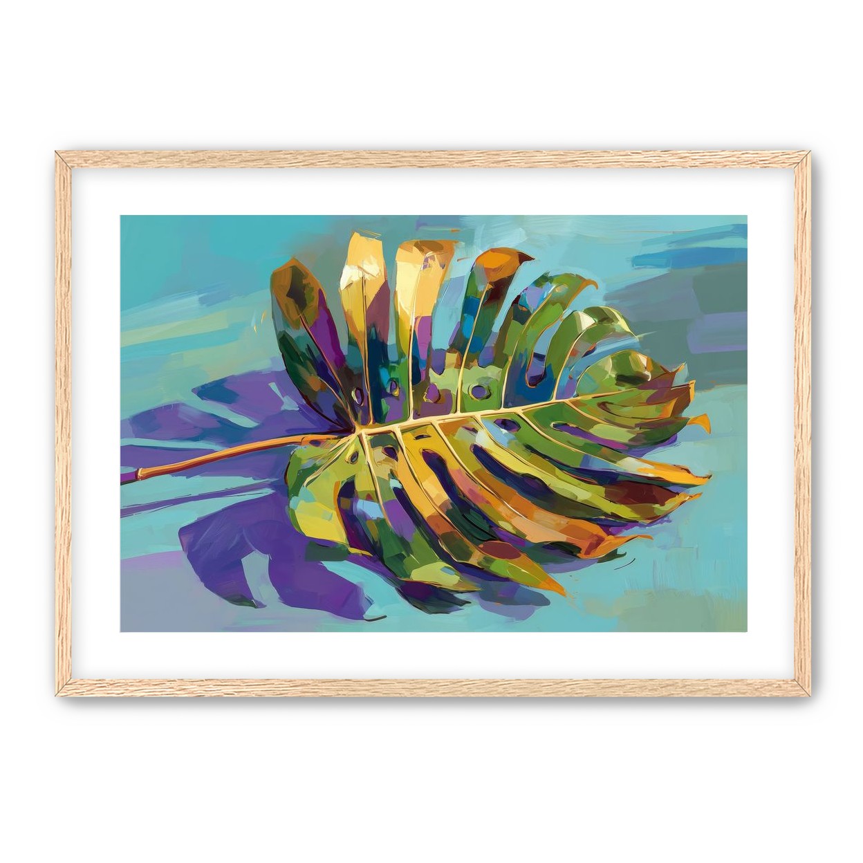 A Leaf Held in Color