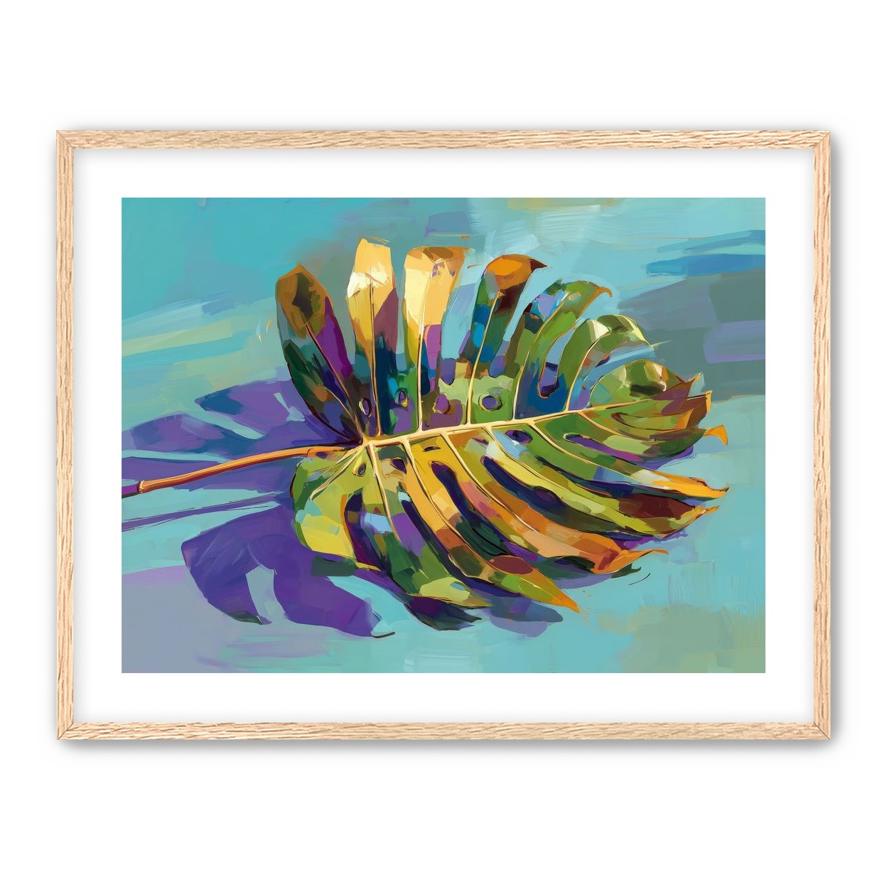 A Leaf Held in Color