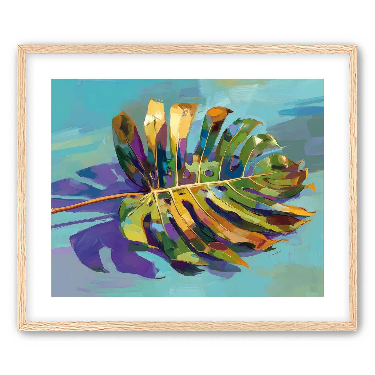A Leaf Held in Color