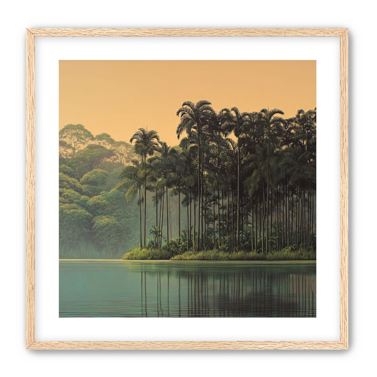 Tall Palms at Water