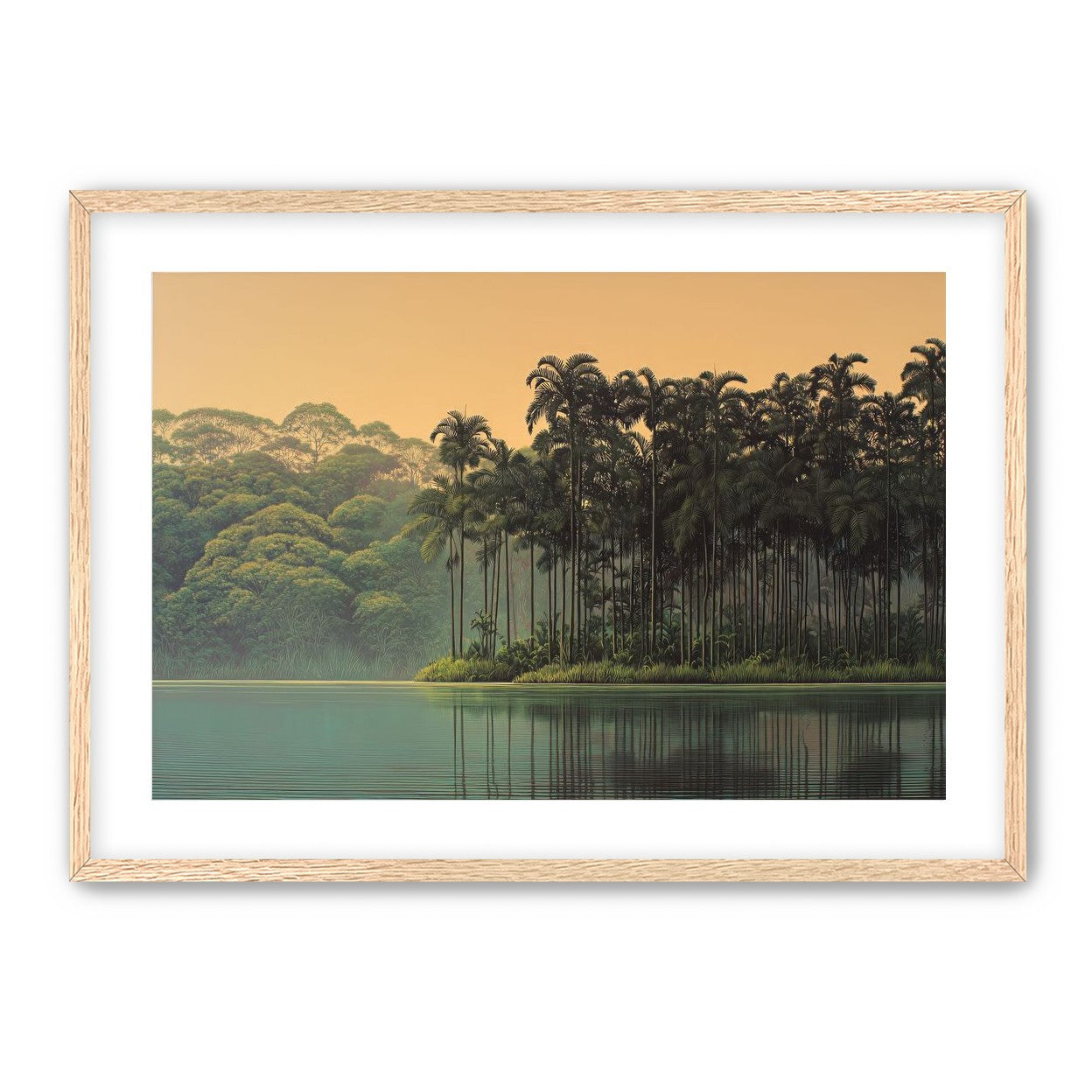 Tall Palms at Water