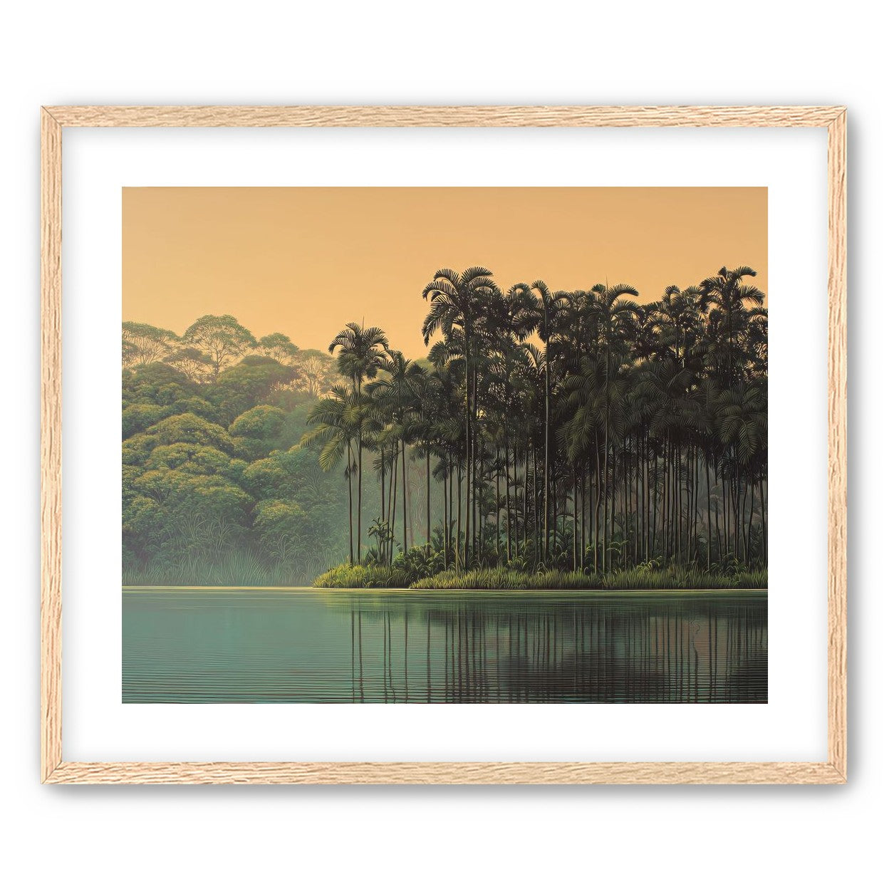 Tall Palms at Water