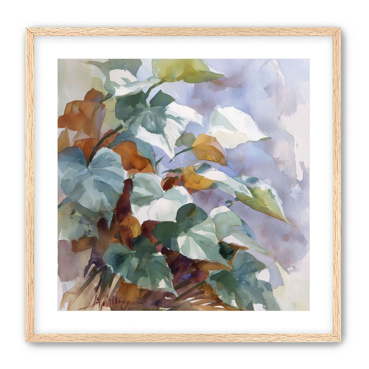 Garden Leaves After Rain