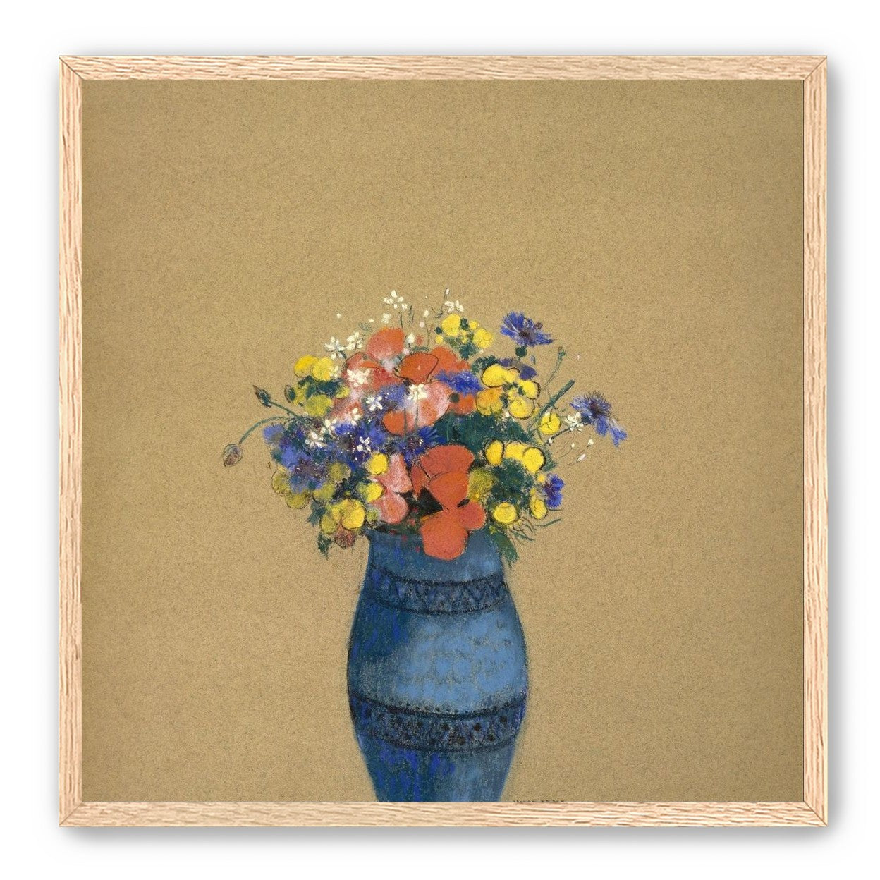 A quiet vase of wildflowers