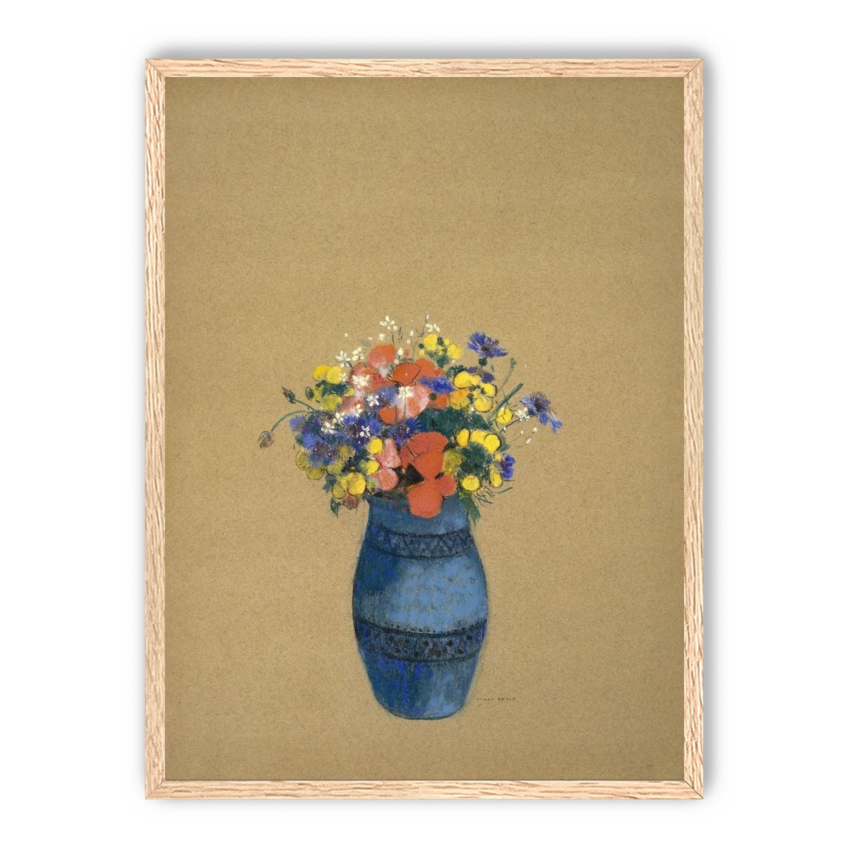 A quiet vase of wildflowers