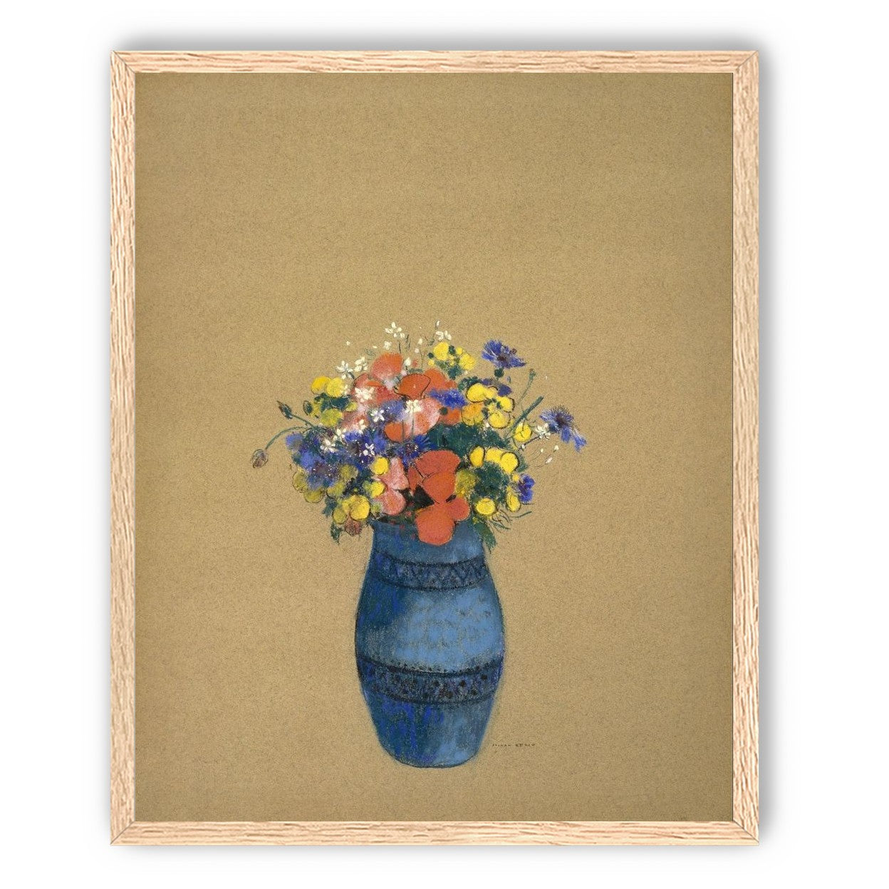 A quiet vase of wildflowers