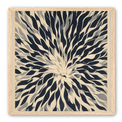 Dark forms around a white center