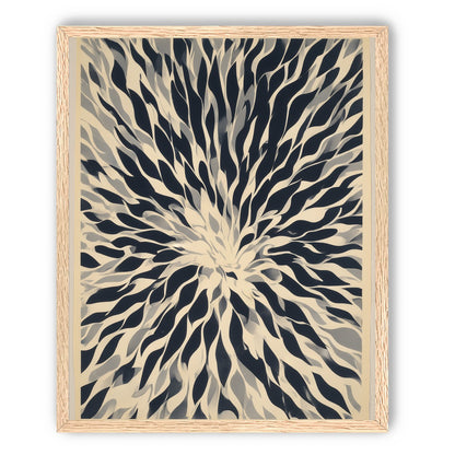 Dark forms around a white center