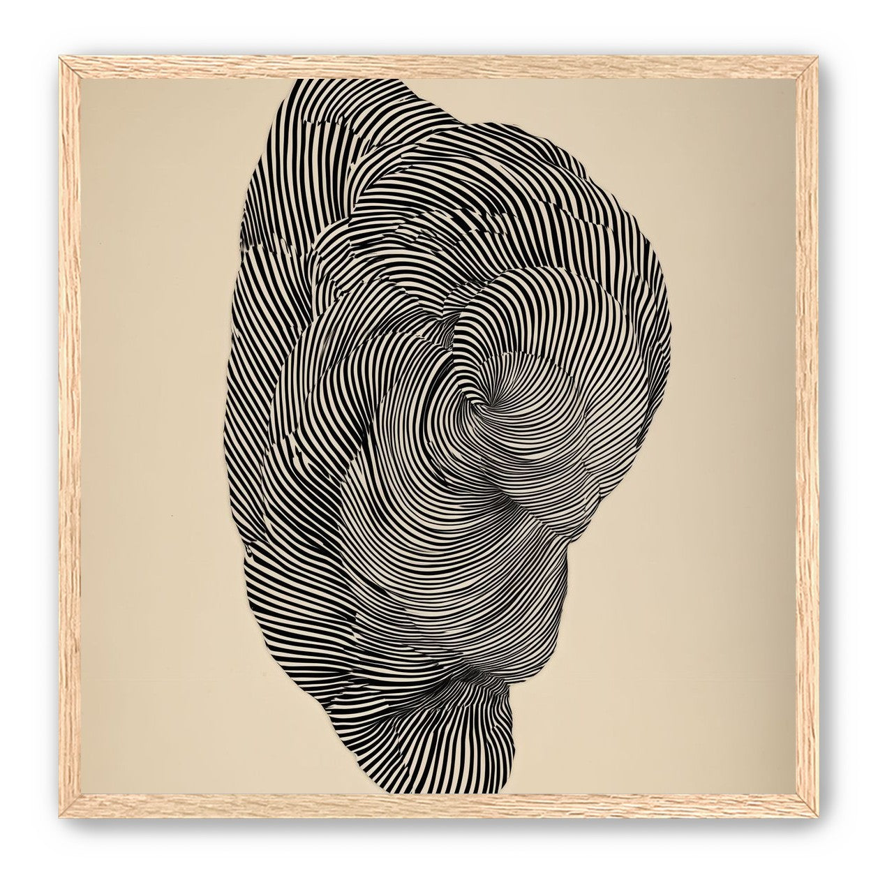 Vortex in a striped head