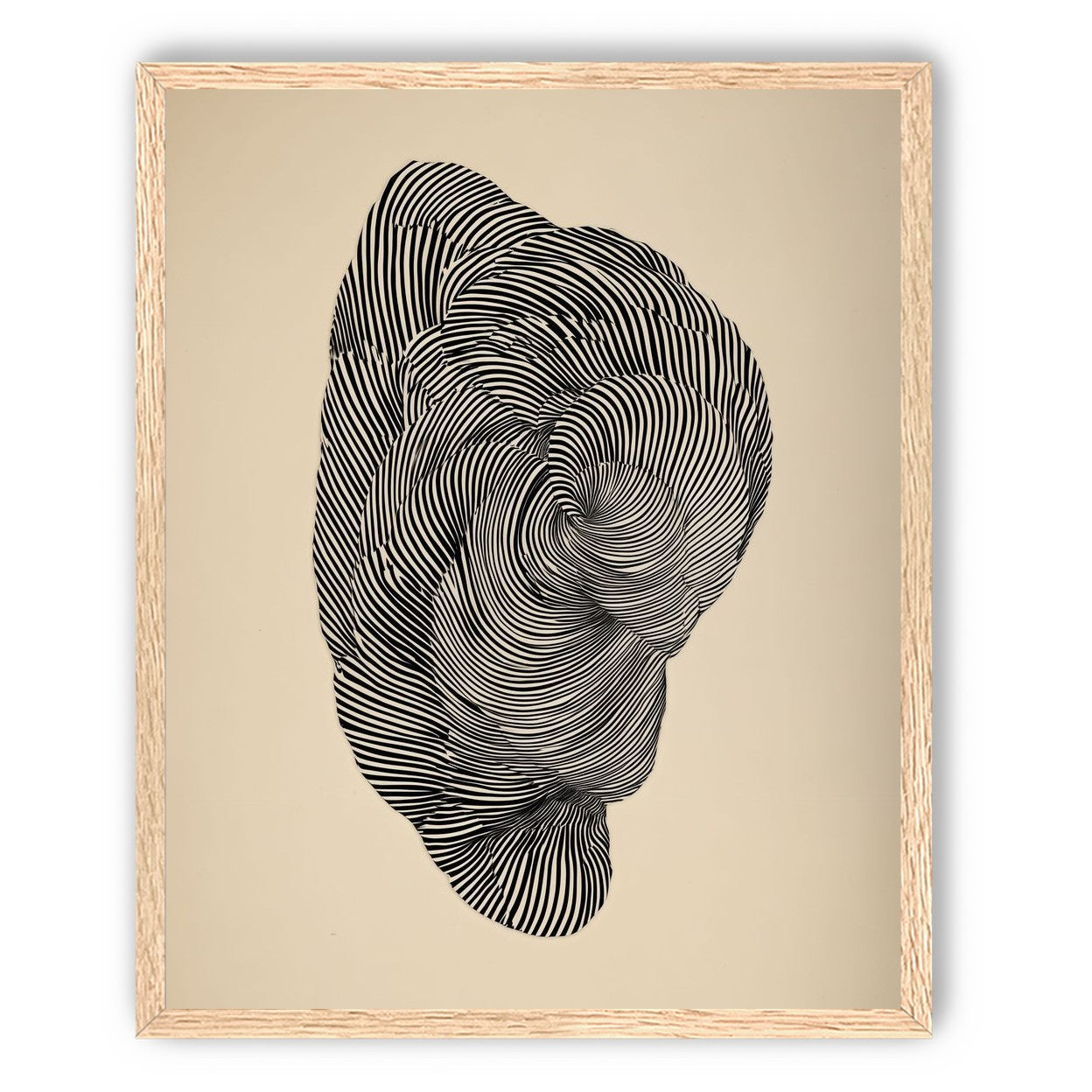 Vortex in a striped head