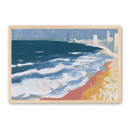 White surf along the city beach