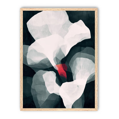 Red wedge among pale layers