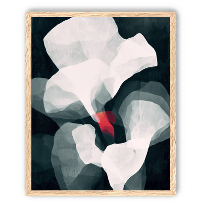 Red wedge among pale layers