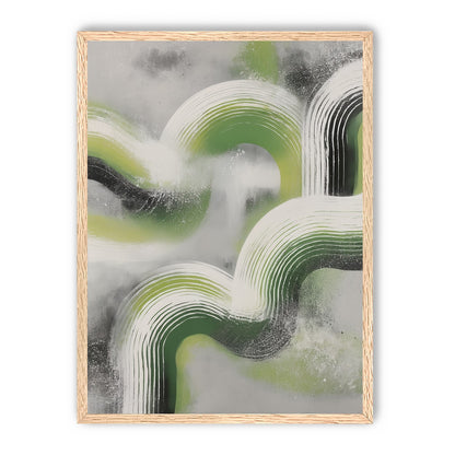 White arcs in green haze